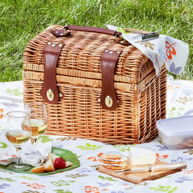 Birch Lane™ Dighton Park Picnic Basket Set & Reviews Wayfair